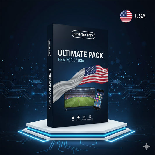 🇺🇸 ABONNEMENT 12 MONTHS PACK GOLD - SMARTERTV IPTV: New York Sports, US Premium Channels, 4K Quality - Price: 59.99 €