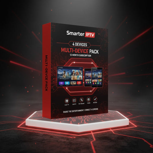 IPTV 4K PREMIUM Subscription – Smarter IPTV Platinum 12 MONTHS (4 DEVICES)